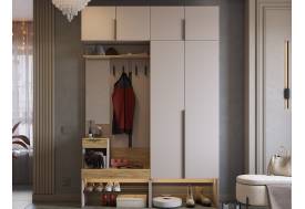 Прихожая Баско комплект К5 с антресолями кашемир