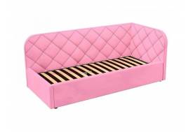 Кровать-софа Комфорт-1 Правая Ромб с ПМ велюр Магия 25