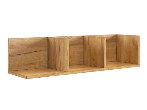 Полка навесная 2 Рич дуб крафт золотой