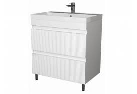 Тумба Куба Риф 60 напольная 2 ящика раковина Como 60