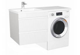 Тумба Куба Риф 57 подвесная 2 ящика раковина под Marshall 120 левая