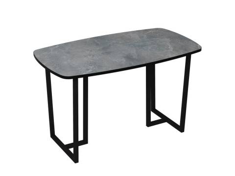 Стол Бостон серый будда/черный