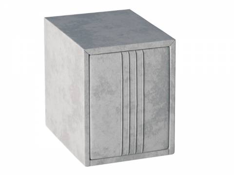 Тумба мягкая Севилья Вариант 2 Тиффани серый