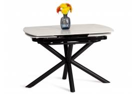 Стол обеденный Winston Винстон глянцевая белый/черный