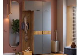 Прихожая Мебельсон К10 дуб крафт золотой/графит