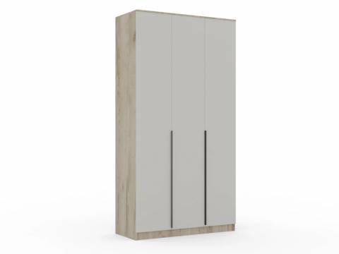 Шкаф Монблан New распашной 1200 3-х дверный Дуб крафт серый-Кашемир