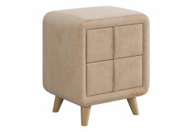 Тумба прикроватная Софи 3 песок алькантара