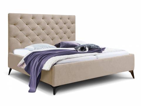 Кровать Фрейм 1600 Каретная стяжка высокие ножки с подъемом вивальди 3