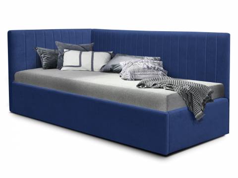 Кровать подростковая левая 800 Фрейм Страйп с подъемом барон 15