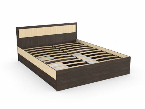 Кровать Дуэт Люкс 1600 Венге/Млечный Дуб