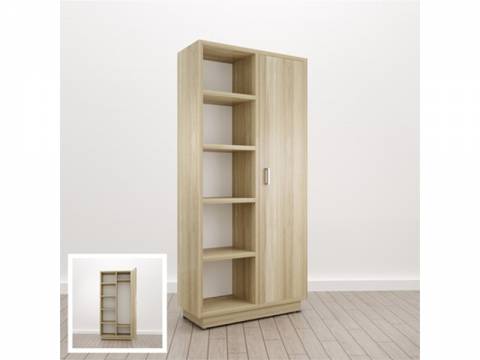 Шкаф комбинированный Правый (Е-14) Eclectic eco одноцветный Дуб рокпайл