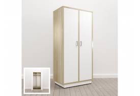 Шкаф глубокий для одежды (Е-15) Eclectic eco Дуб рокпайл-белый