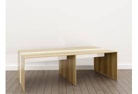 Стол для переговоров (О-4) Eclectic lite Дуб рокпайл-белый