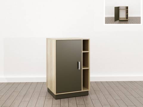 Тумба под кофемашину (О-16) Eclectic lite Дуб рокпайл-Скала