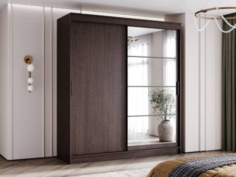 Шкаф-купе Гранд-1 2000 Дуб Венге-двери Зеркало-ЛДСП