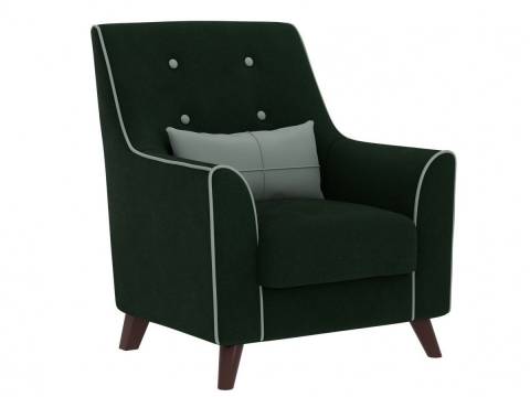 Кресло Далас Вариант 10 изумрудный мех
