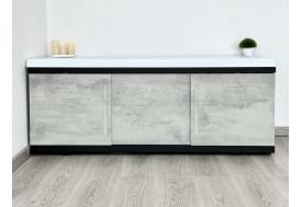 Экран под ванну МДФ Alt Black 1600 мм серый бетон