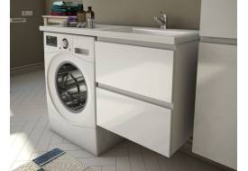 Тумба с раковиной Dallas Luxe 1500 навесная 2 ящика правая