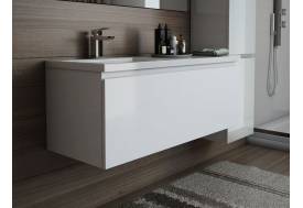 Тумба с раковиной слева Dallas Luxe 1150 навесная 1 длинный ящик