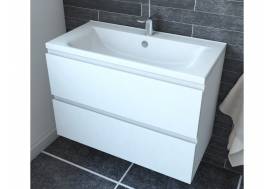 Тумба с раковиной Bali 650 навесная 2 ящика