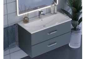 Тумба с раковиной Uperwood Foster серый графит 90 см