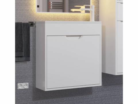 Тумба с раковиной Uperwood Modul матовая белая 60 см