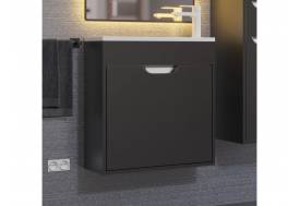 Тумба с раковиной Uperwood Modul матовая черная 60 см
