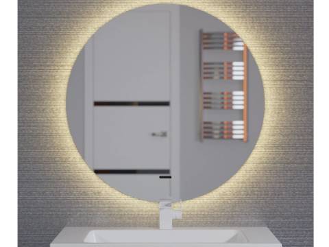 Зеркало Uperwood Modul круглое теплая подсветка 65х65 см