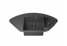 Кухонная мойка Uperwood Quartz UPD-06-03 серая матовая