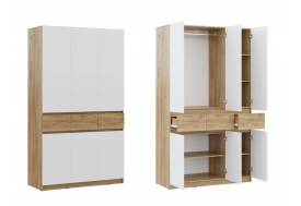 Шкаф ШК-003 ЛДСП Бостон Лайт Фасад Белый