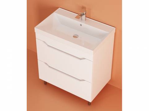 Тумба Сохо 60 напольная 2 ящика раковина Слим 60