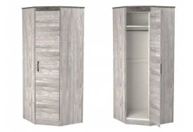 Шкаф угловой 2194 Денвер Риббек серый