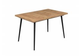 Стол раздвижной Джаво дуб крафт золотой/черный