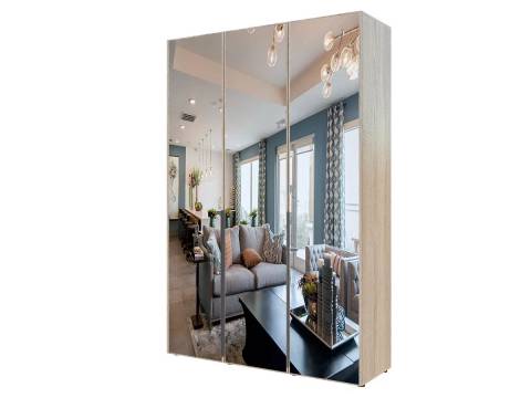 Шкаф Гранд ГШК/3-21-15-222 (двери тип 2) с тремя зеркалами