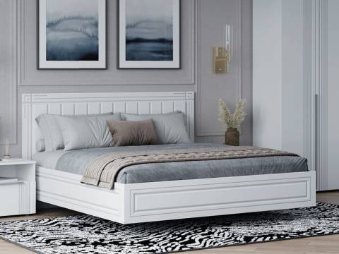 Кровать Вита 1400 белый лофт без основания