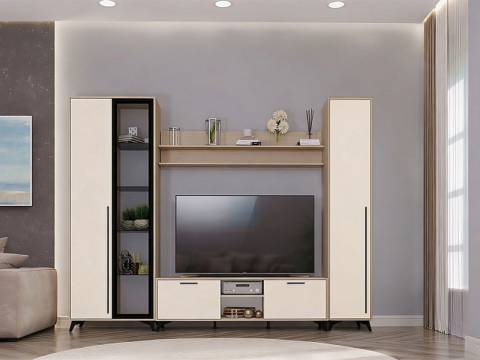 Гостиная Ева №С-3 дуб экспрессив песочный/сати