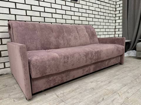 Диван Аккордеон 1800 прямые подлокотники Plush rose wood