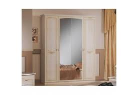 Шкаф 4-х дверный Ирина Беж