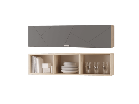 Шкаф настенный Скайлайн 1200 с дверкой графит