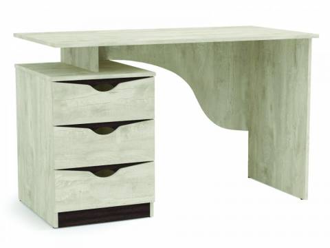 Стол письменный 33.23 Лючия бетон пайн белый