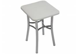 Табурет Квадрат белый крокодил 2 шт